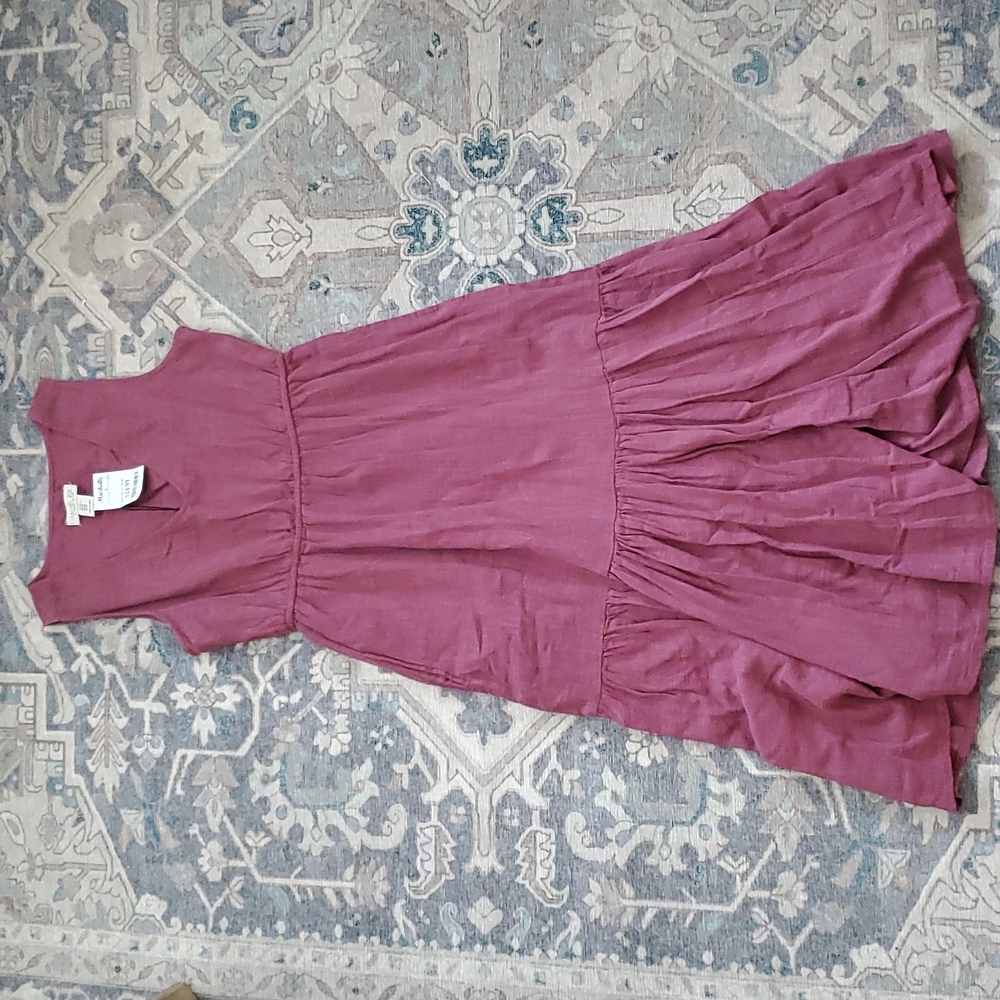 Cotton midi dress.